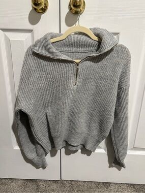 Shein Quarter Zip Sweater